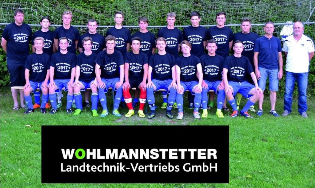 Wohlmannstetter Landtechnik spendet Meister-Shirts für B-Jugend