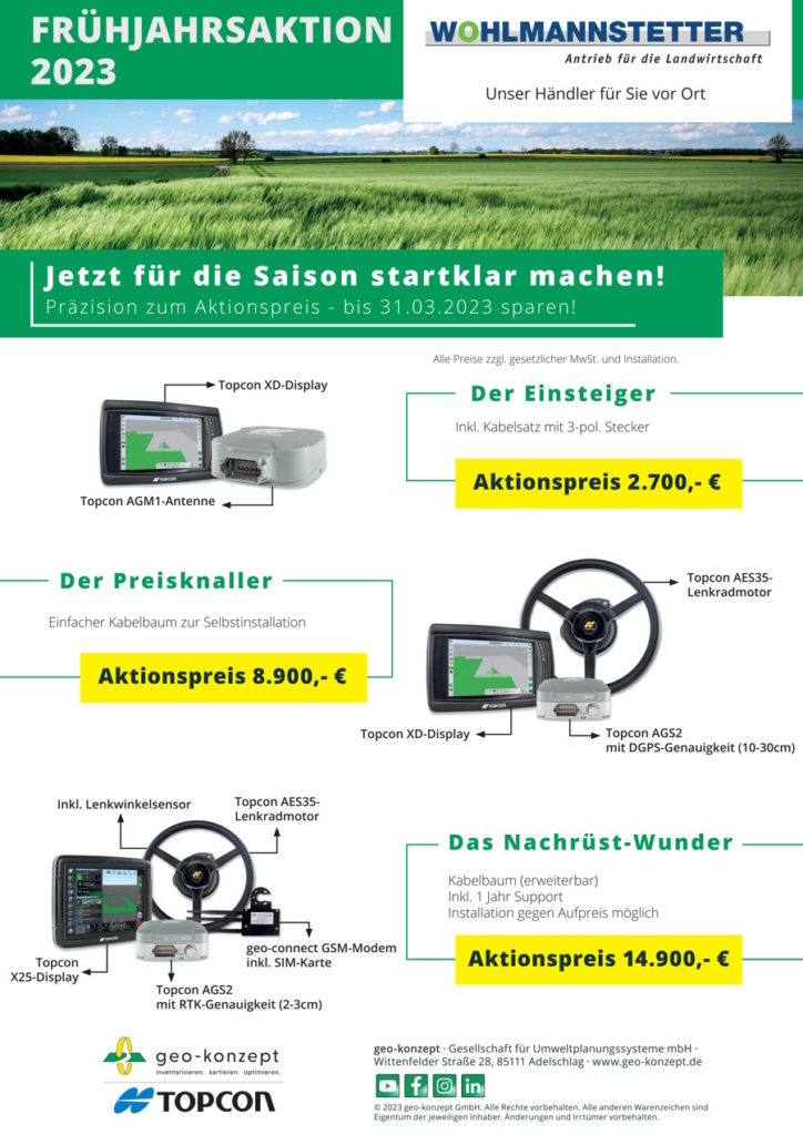 Topcon Spurführungs Frühjahrsaktion